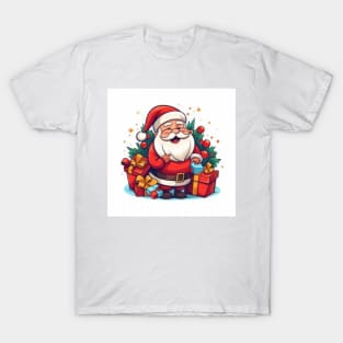 Santa Claus with his gifts T-Shirt